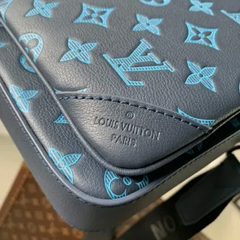 LV M46604 Louis Vuitton Trio Messenger Navy River Blue
