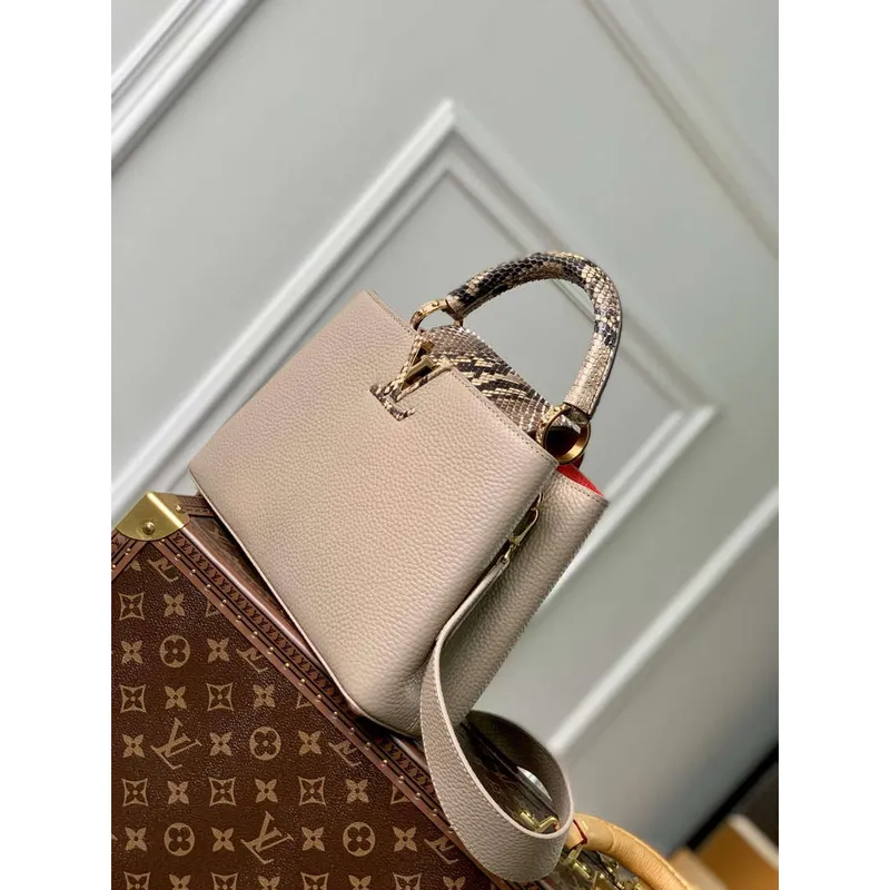 LV N80741 Louis Vuitton Capucines BB Handbag Light coffee