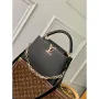 LV M21641 Louis Vuitton Capucines MM Handbag Black