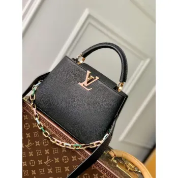LV M21641 Louis Vuitton Capucines BB Handbag Black