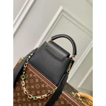 LV M21641 Louis Vuitton Capucines Mini Handbag Black