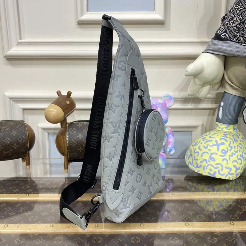 LV M21890 Louis Vuitton Duo Slingbag Grey