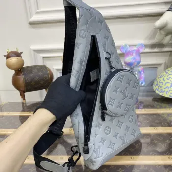 LV M21890 Louis Vuitton Duo Slingbag Grey