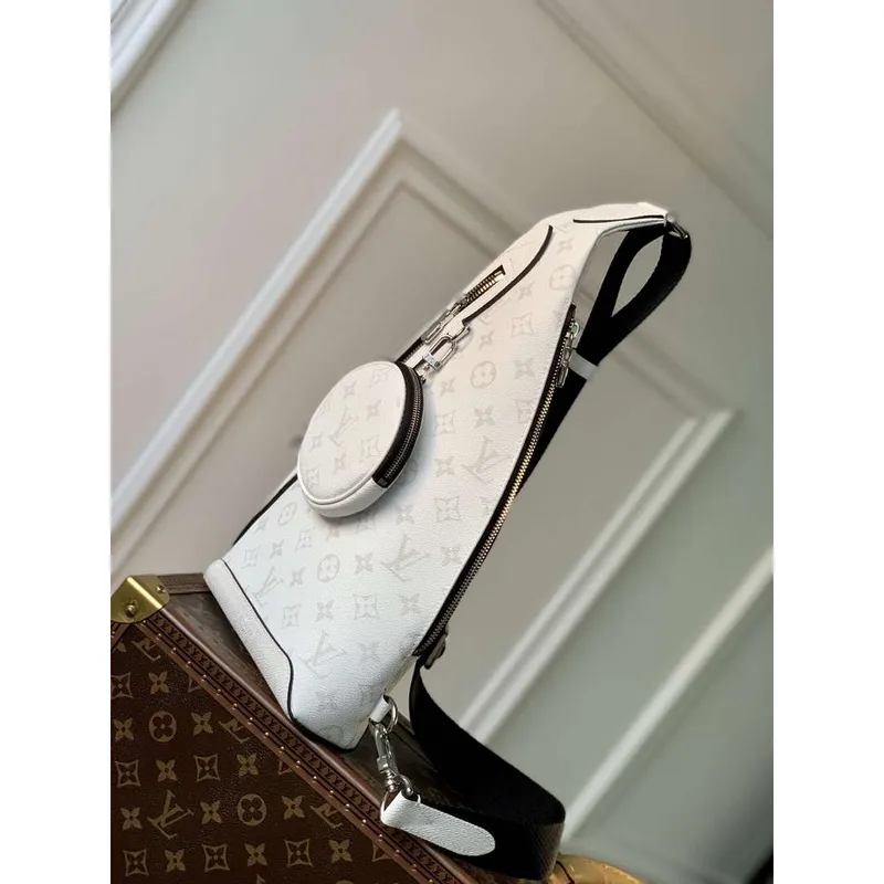 LV M30936 Louis Vuitton Duo Sling Bag White