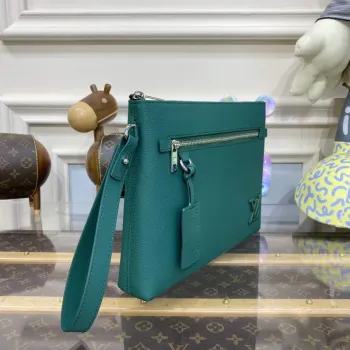 LV M69837 Louis Vuitton Takeoff Pouch Bag Jade green