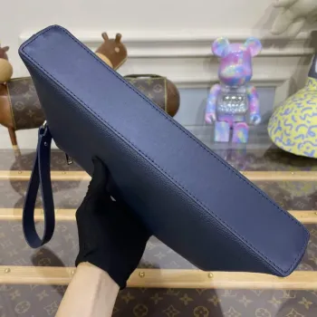 LV M69837 Louis Vuitton Takeoff Pouch Bag Blue