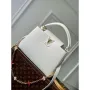 LV M22375 Louis Vuitton Capucines MM Handbag White