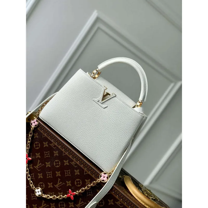 LV M22375 Louis Vuitton Capucines BB Handbag White