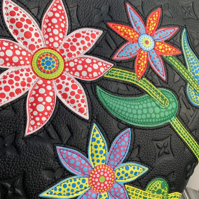 LV M46416 Louis Vuitton LV x YK OnTheGo MM Bag Black