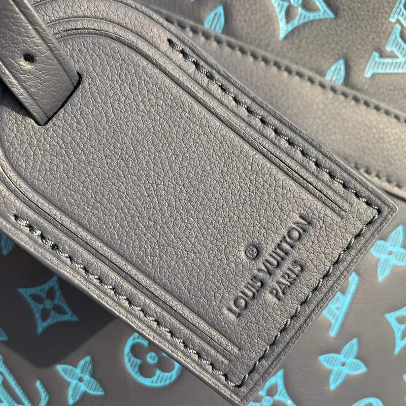 LV M46593 Louis Vuitton Keepall Bandoulière 50 Bag Navy River Blue