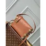 LV M21741 Louis Vuitton Side Trunk PM Bag Tan Brown