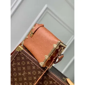 LV M21741 Louis Vuitton Side Trunk PM Bag Tan Brown