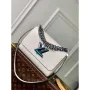 LV M22029 Louis Vuitton Twist MM Bag Epi Leather White