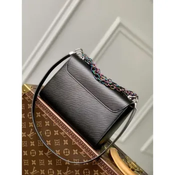 LV M22028 Louis Vuitton Twist MM Bag Epi Leather Black