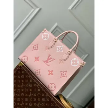 LV M46542 Louis Vuitton OnTheGo MM Bag Gradient Pink