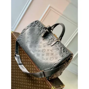 LV M21845 Louis Vuitton Keepall Bandoulière 50 Bag Dark Shadow Grey