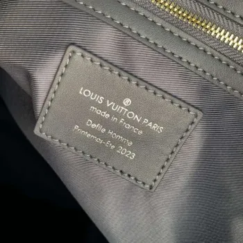 LV M21845 Louis Vuitton Keepall Bandoulière 50 Bag Dark Shadow Grey