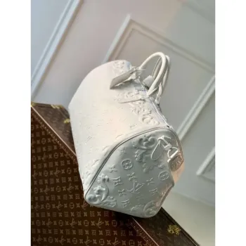 LV M21845 Louis Vuitton Keepall Bandoulière 50 Bag Optic White