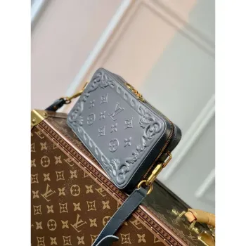 LV M82035 Louis Vuitton Soft Trunk Wearable Wallet Dark Shadow Grey