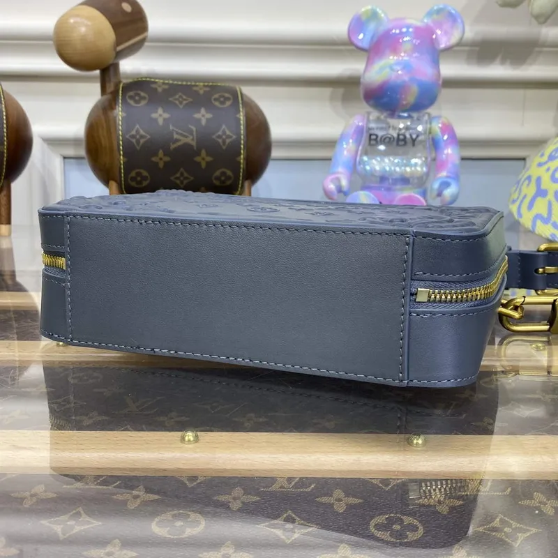 LV M21833 Louis Vuitton Handle Soft Trunk Bag Dark Shadow Grey