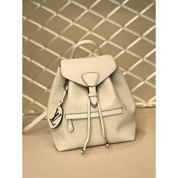 LV M45410 Louis Vuitton Montsouris Backpack Milky white