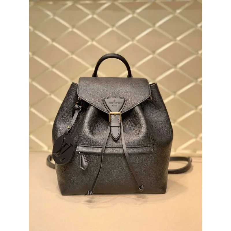 LV M45205 Louis Vuitton Montsouris Backpack Black