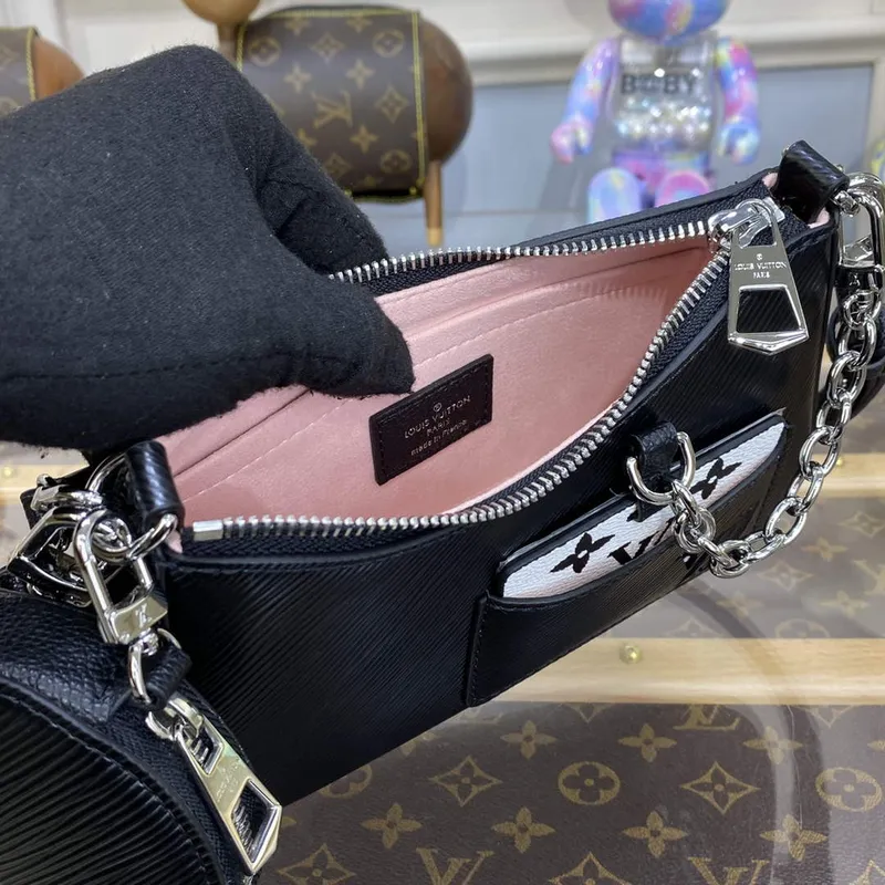 LV M20998 Louis Vuitton Marellini Bag Epi Leather Black