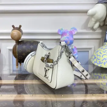 LV M20999 Louis Vuitton Marellini Bag Epi Leather White