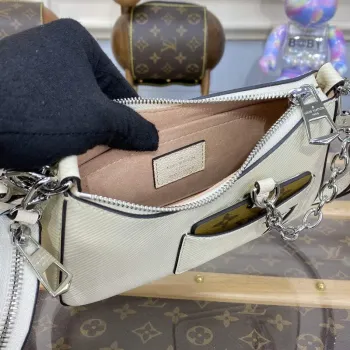 LV M20999 Louis Vuitton Marellini Bag Epi Leather White