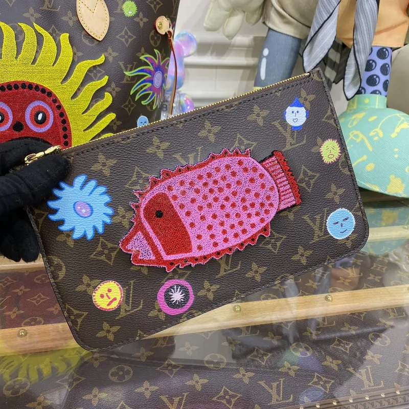 LV M46447 Louis Vuitton LV x YK Neverfull MM Bag