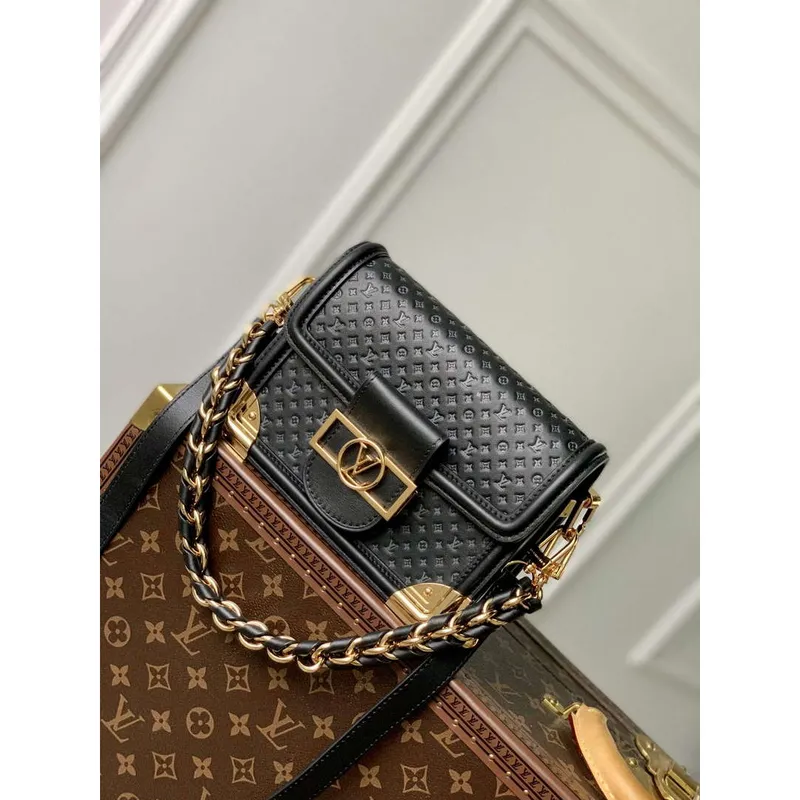 LV M22597 Louis Vuitton Dauphine Mini Bag Black