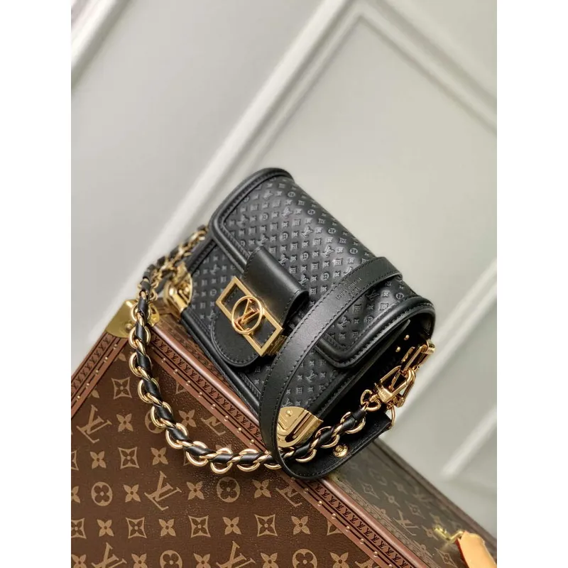 LV M22597 Louis Vuitton Dauphine Mini Bag Black