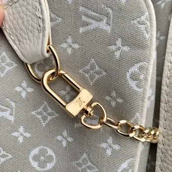 LV M42238 Louis Vuitton Bucket PM Tote Bag White