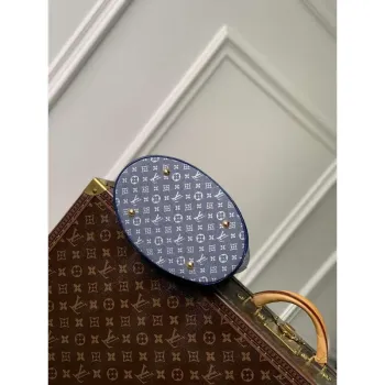 LV M42238 Louis Vuitton Bucket PM Tote Bag Blue