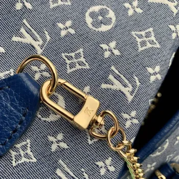 LV M42238 Louis Vuitton Bucket PM Tote Bag Blue