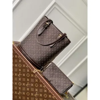 LV M42238 Louis Vuitton Bucket PM Tote Bag Brown