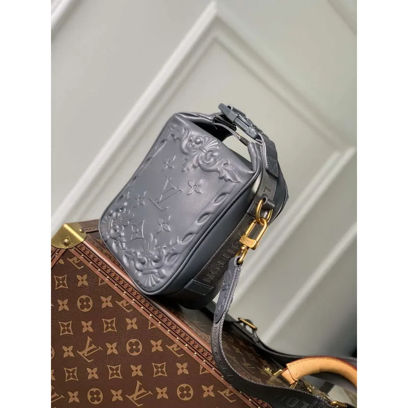 LV M21812 Louis Vuitton Cruiser Messenger Bag Dark Shadow Grey