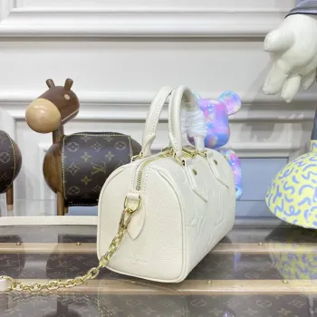 LV M58953 Louis Vuitton Speedy Bandoulière 20 Bag White