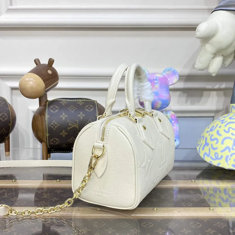 LV M58953 Louis Vuitton Speedy Bandoulière 20 Bag White