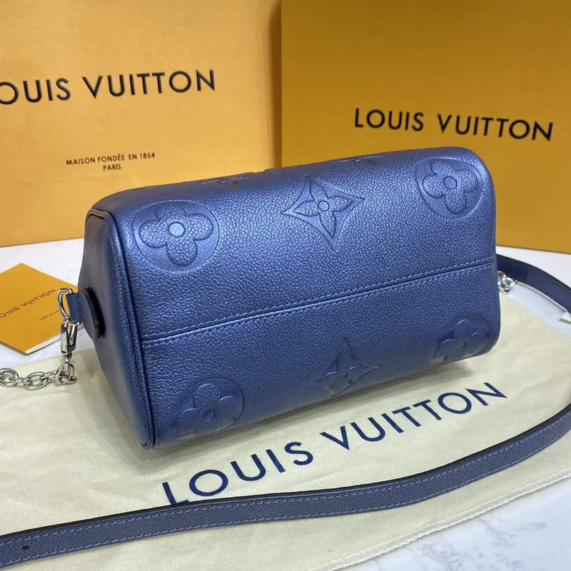 LV M58953 Louis Vuitton Speedy Bandoulière 20 Bag Blue