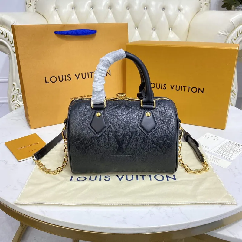 LV M58953 Louis Vuitton Speedy Bandoulière 20 Bag Black