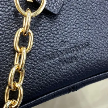 LV M46575 Louis Vuitton Speedy Bandoulière 20 Bag Black