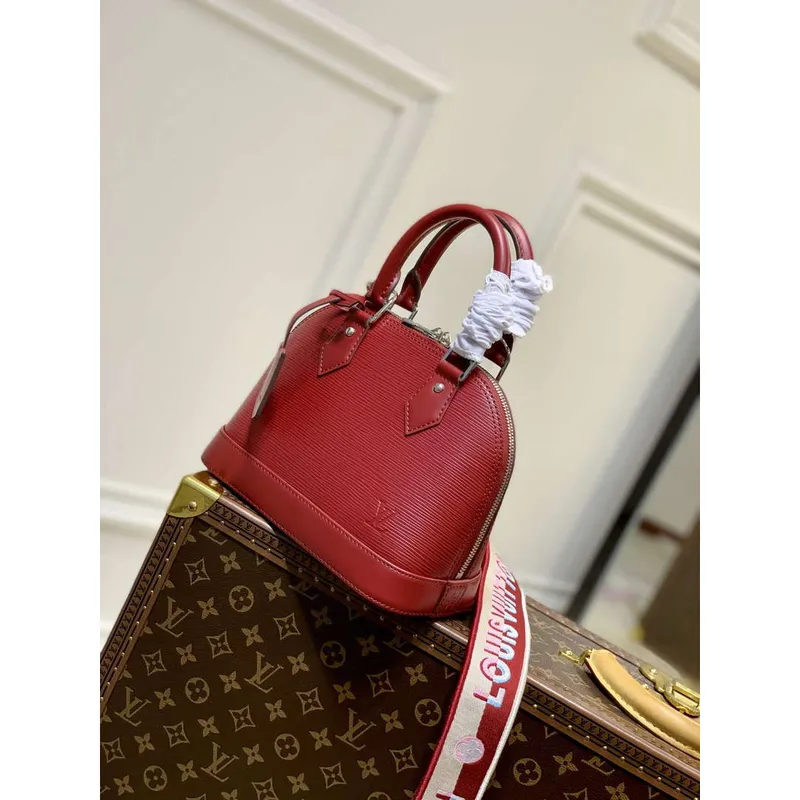 LV M59345 Louis Vuitton Alma BB Bag Red
