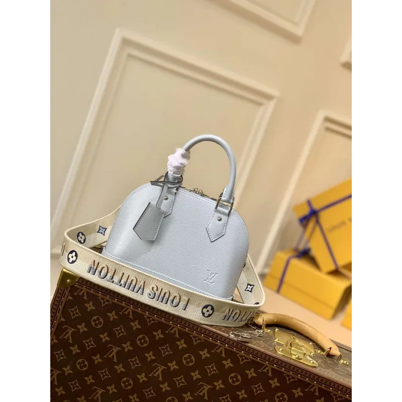 LV M59345 Louis Vuitton Alma BB Bag Blue