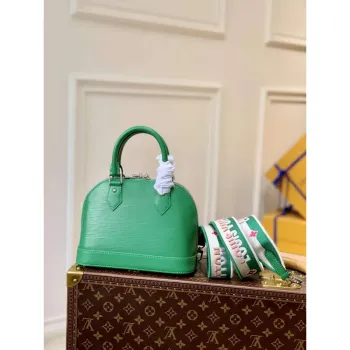 LV M59357 Louis Vuitton Alma BB Bag Serpentine Green