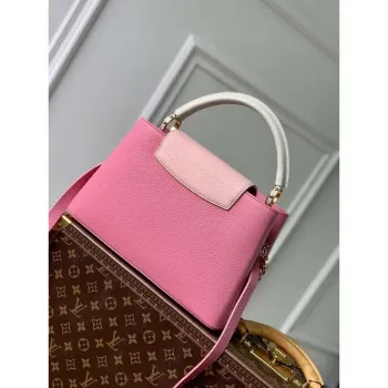 LV M22375 Louis Vuitton Capucines MM Handbag Pink