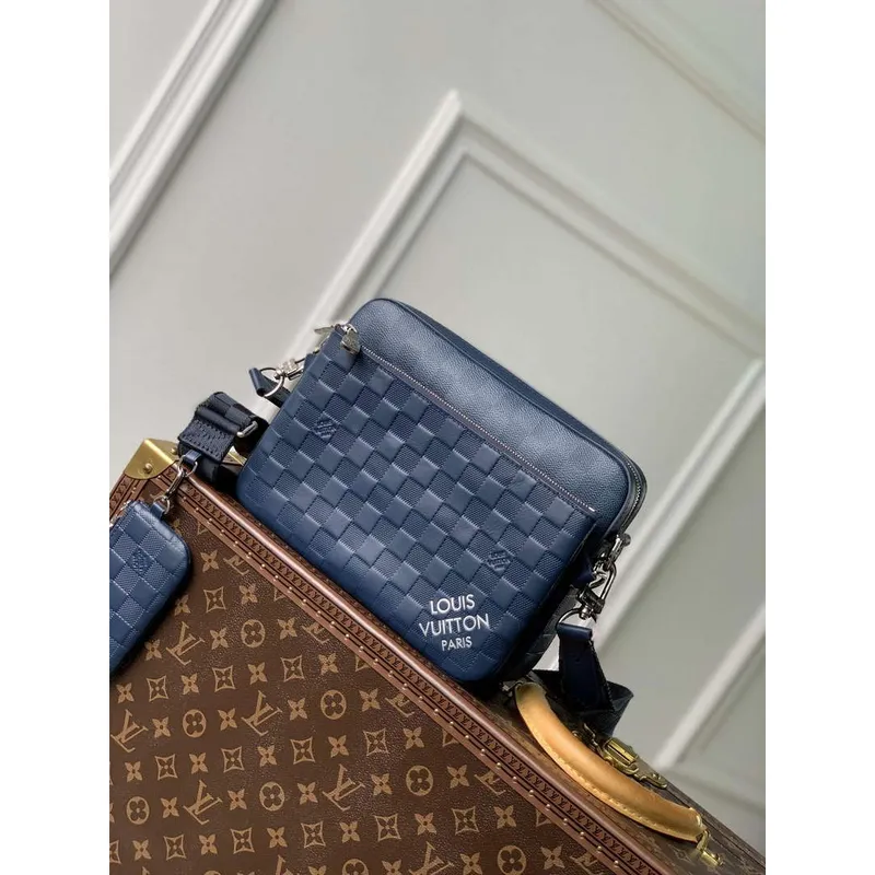 LV N40438 Louis Vuitton Trio Messenger Bag Blue