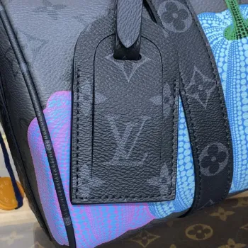 LV M46437 Louis Vuitton LV x YK Keepall 25 Bag Monogram Eclipse