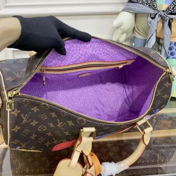 LV M46471 Louis Vuitton LV x YK Keepall Bandoulière 45 Bag Monogram