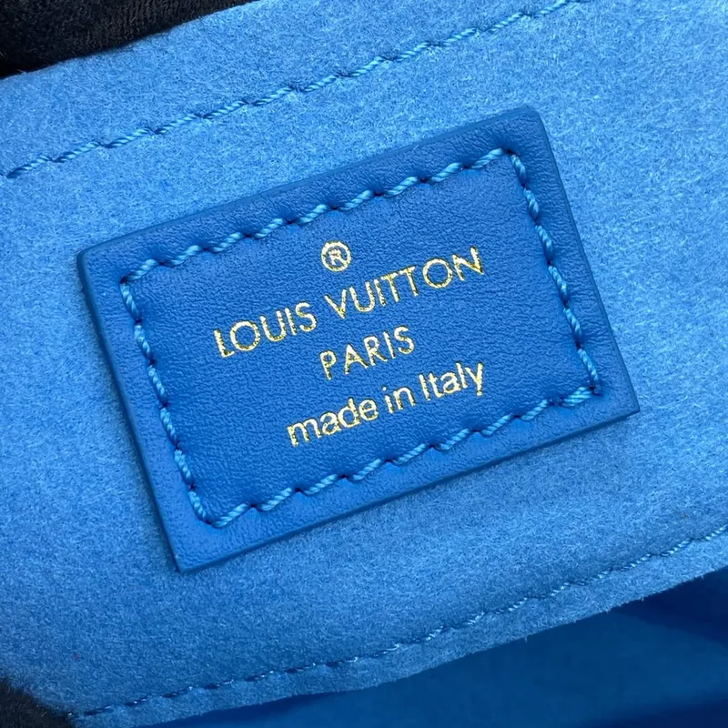 LV M22325 Louis Vuitton Monogram Clutch Blue